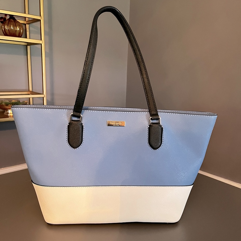 Kate Spade EUC Small Tote Blue Laural Way